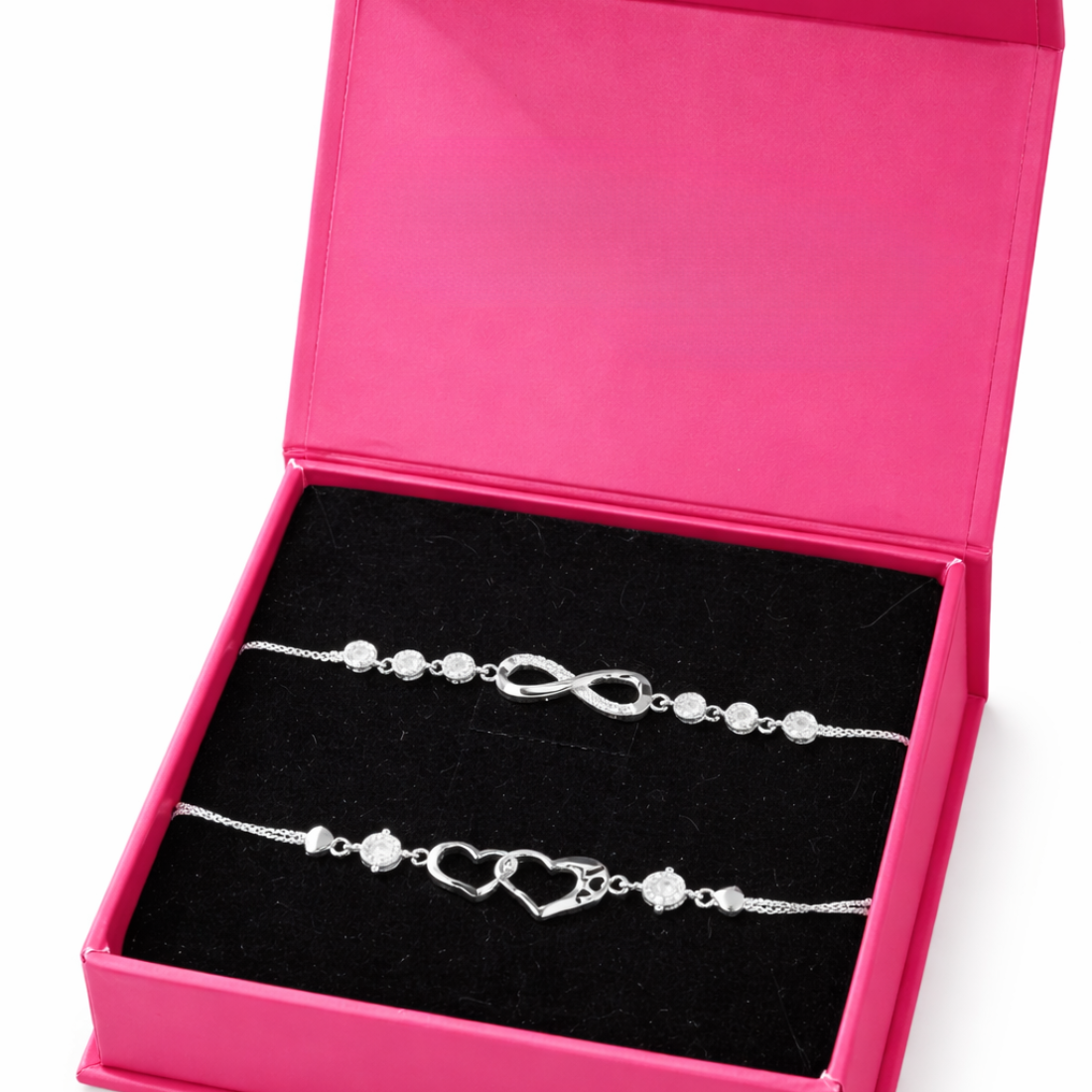 Infinity Heart Duo Bracelet