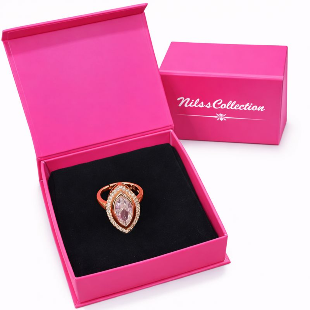Gift Rose Gold Plated Pendant With Earrings and Ring For Women And Girls| Valentine Gift