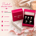 Rose Gold American Diamond Non Piercing Nose Pin