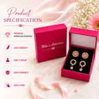 Gentle Glow Value Set| Rose Gold Plated Earrings With American Diamond For Women & Girls
