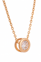 Rose Gold Solitaire Pendant