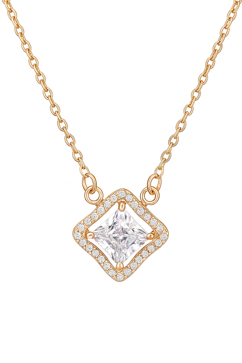 Rose Gold Plated Pendant Necklace for women and Girls