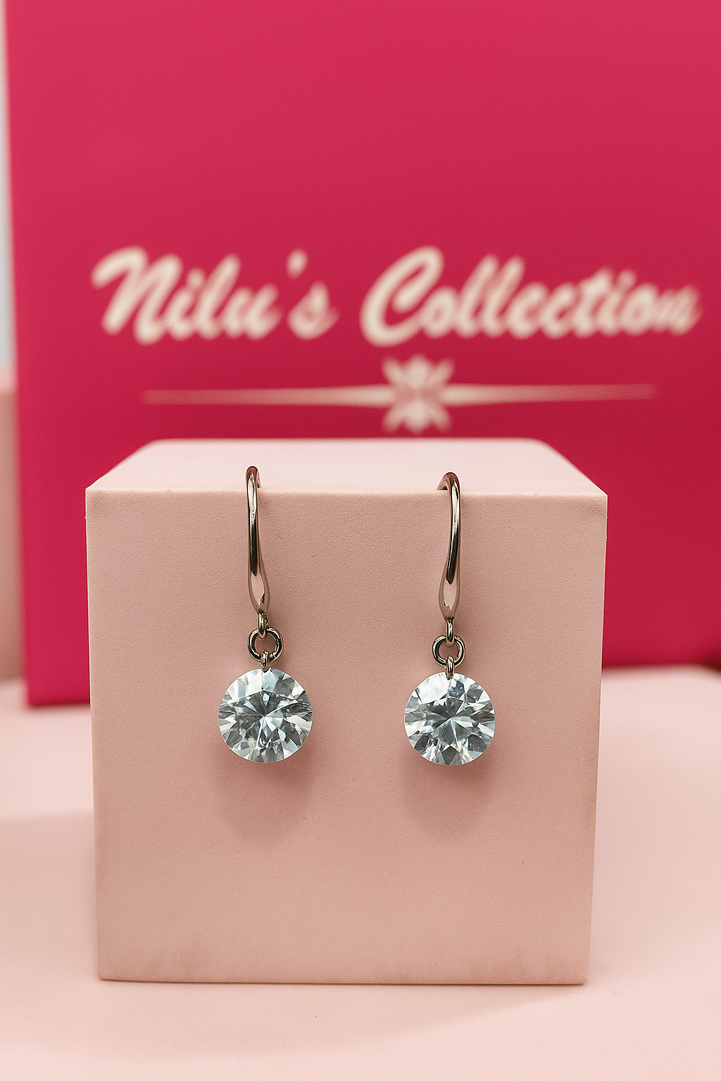 Gift Silver Plated Jewelry Set for Women – Necklace, Earrings & Bracelet with Sparkling AD Stones  | Elegant Gift Box for Weddings, Parties & Anniversaries