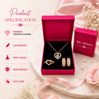 Harmony Hues Rose Gold Plated Value Set of Pendant, Ring and Earrings| Valentine Gift