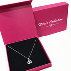 Gift Silver Plated Heart Shape Pendant With Kada And Ring| Valneitne Gift