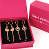 Gift Rose Gold Plated Earrings For Women And Girls