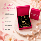 Infinity Love Jewellery Value Set for Girls|Anti Allergy| Anti Tarnish| Valentine Gift