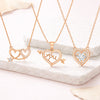 Power Play Pendants| Rose Gold Plated Value Set Pendants For Women And Girls