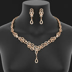 Rose Gold Plated Necklace set