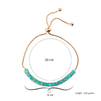 Trendy Tennis Adjustable Bracelet With American Diamond For Women & Girls | Anti- Tarnish | Anti- Allergy |Daily Wear (Ocean Blue)