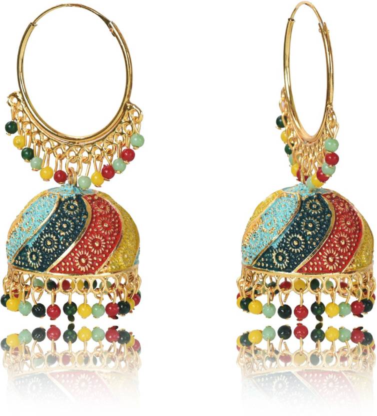 Multi Colour Jhumka Earring for Women and Girls| Ethnic| All Ocassion