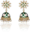 Handcrafted with Pearl Meenakari Jhumka | Wedding Jewellery