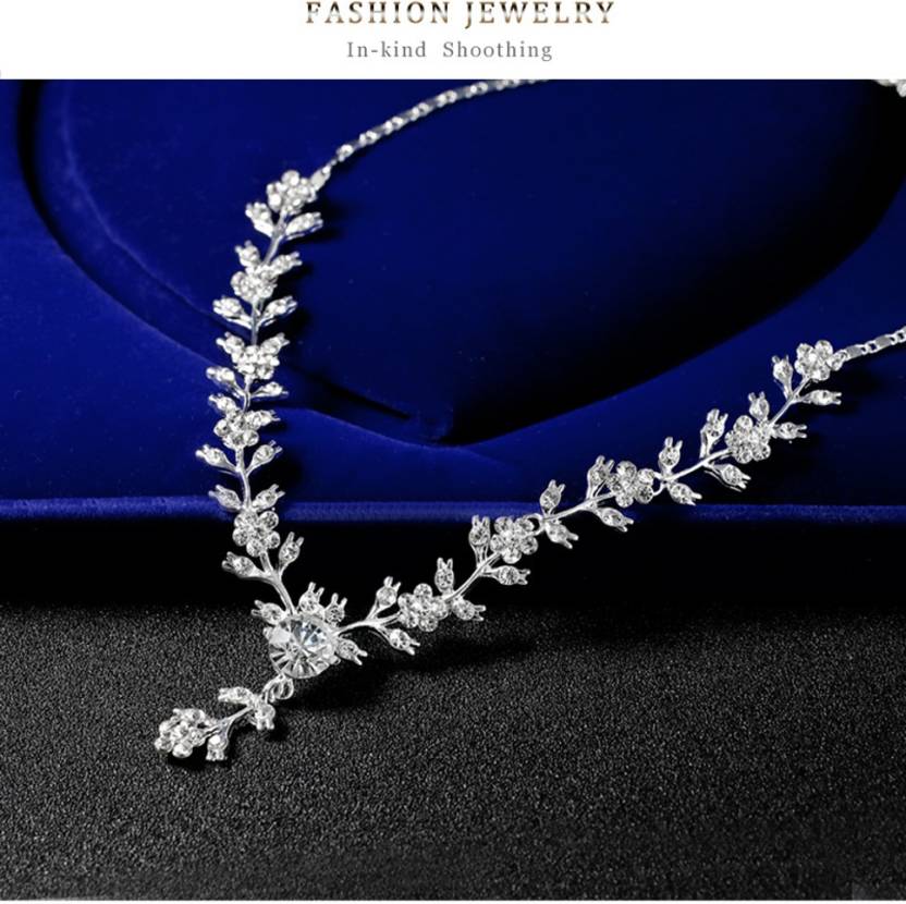 Fine Jewellery Set Necklace with Earrings Wedding Fashion trinkets for Women