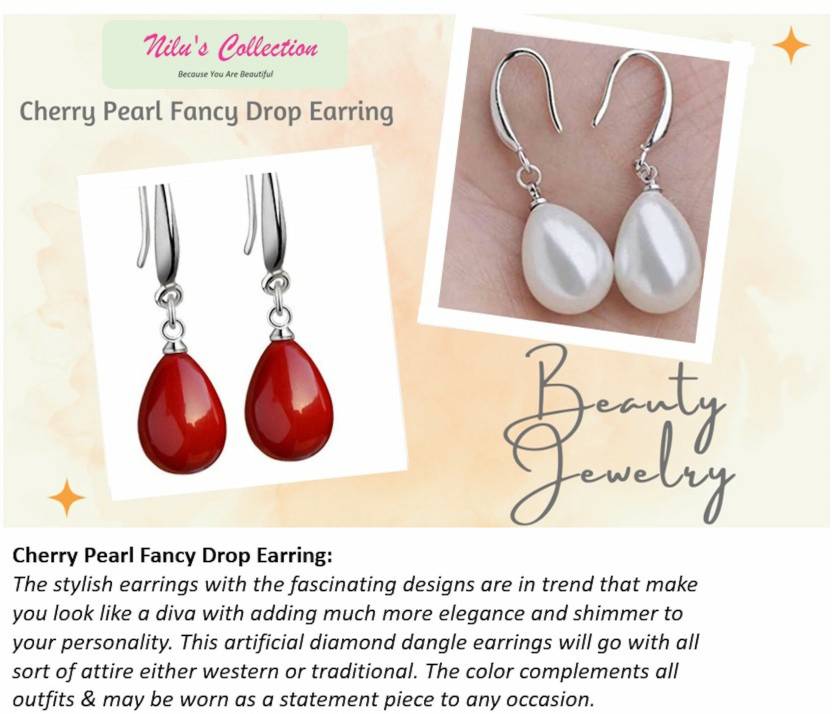 Pearl Pop Value Set Drop Earrings for Women and Girl| Valentine Gift