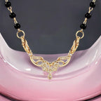 Classy Spiral Black Beads Mangalsutra