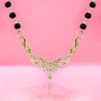 Classy Spiral Black Beads Mangalsutra