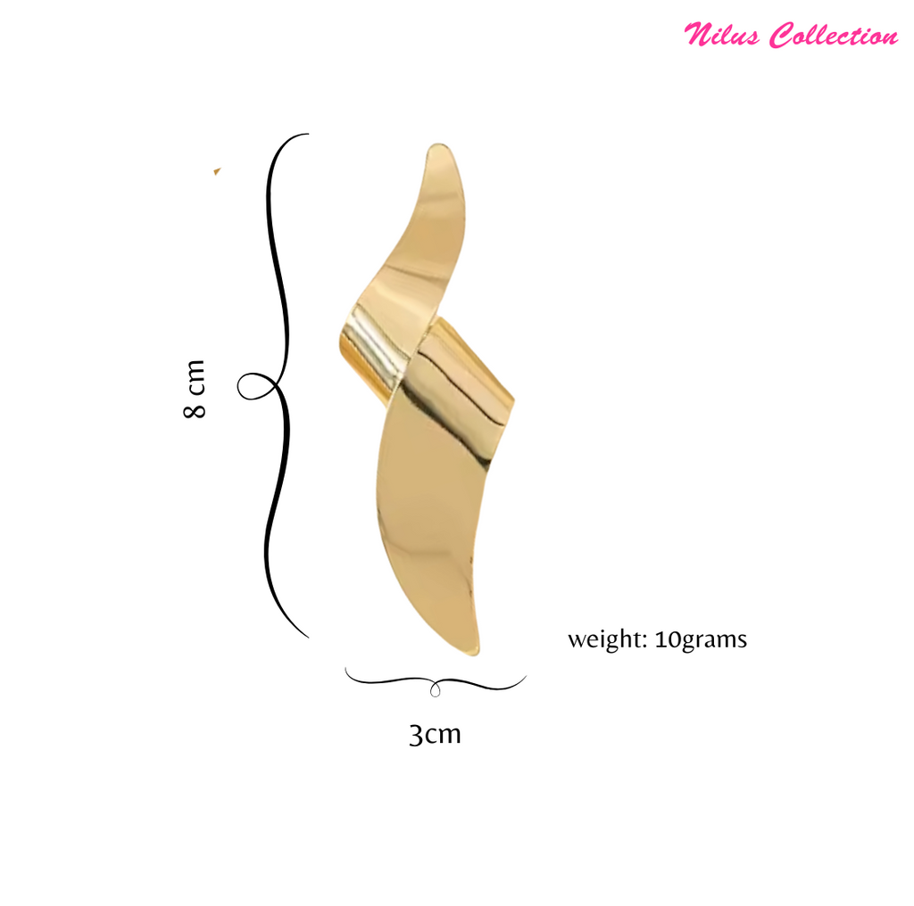 Gold Plated Twisted Hoop Earrings| gift for her | gift for girls & womens