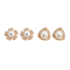 Pearl Pop Rose Gold Plated Pearl Stud Earrings Set
