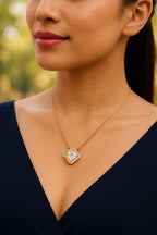 Rose Gold Plated Pendant Necklace for women and Girls