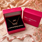Rose Gold Plated Infinity Jewellery Set