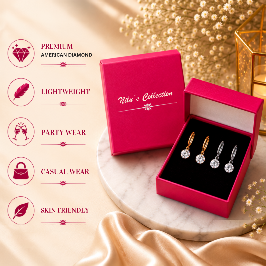 Dailywear AD Drop Earrings