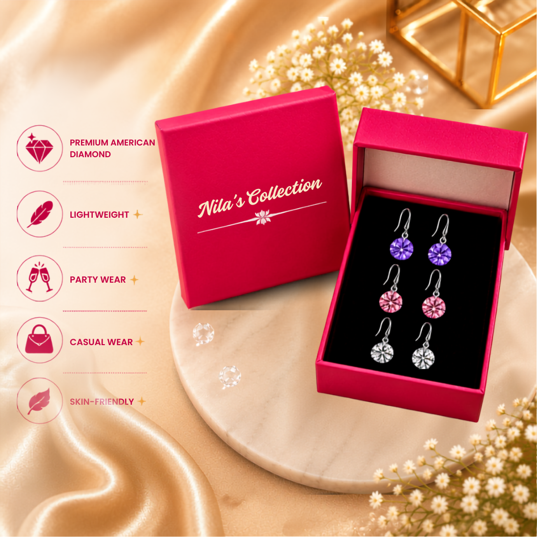 Dailywear AD Drop Earrings