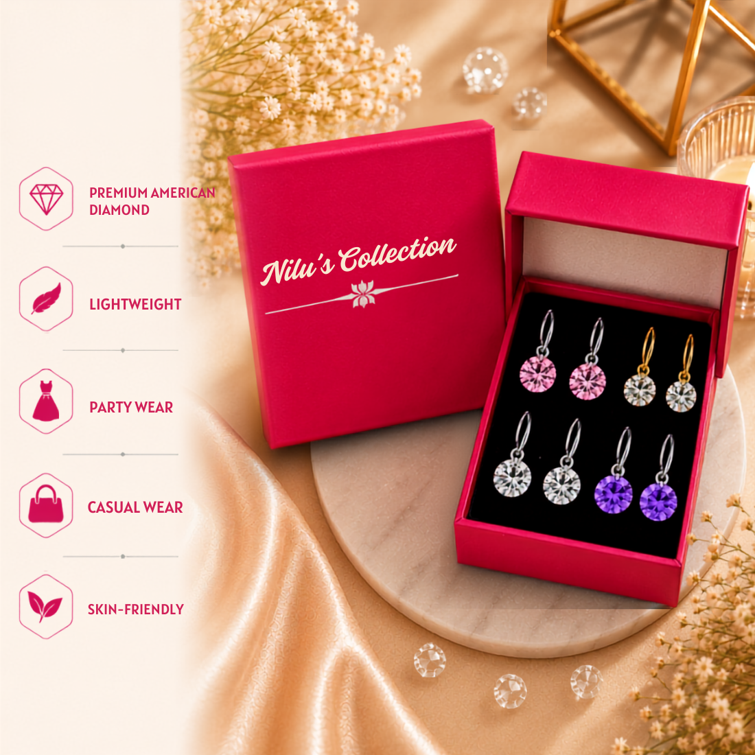 Dailywear AD Drop Earrings