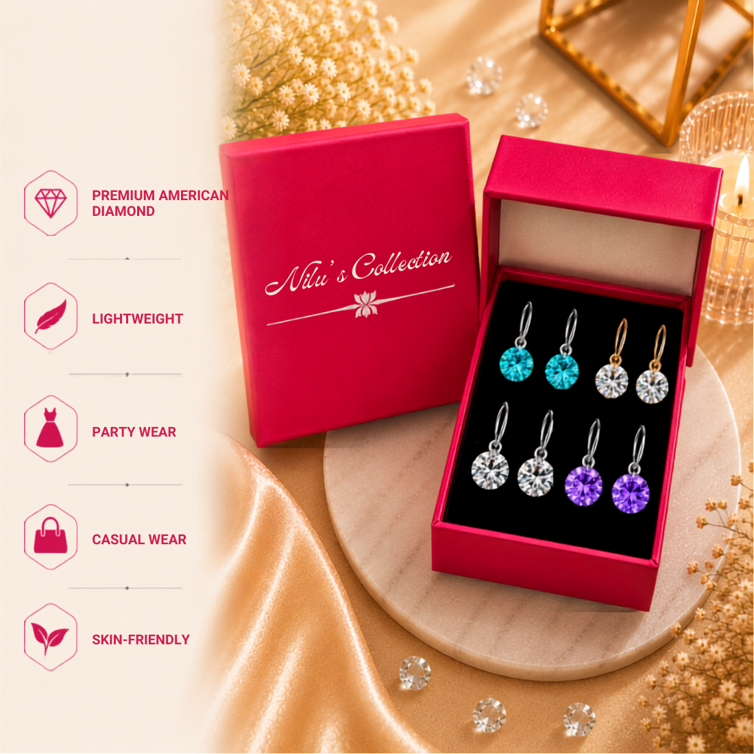 Dailywear AD Drop Earrings