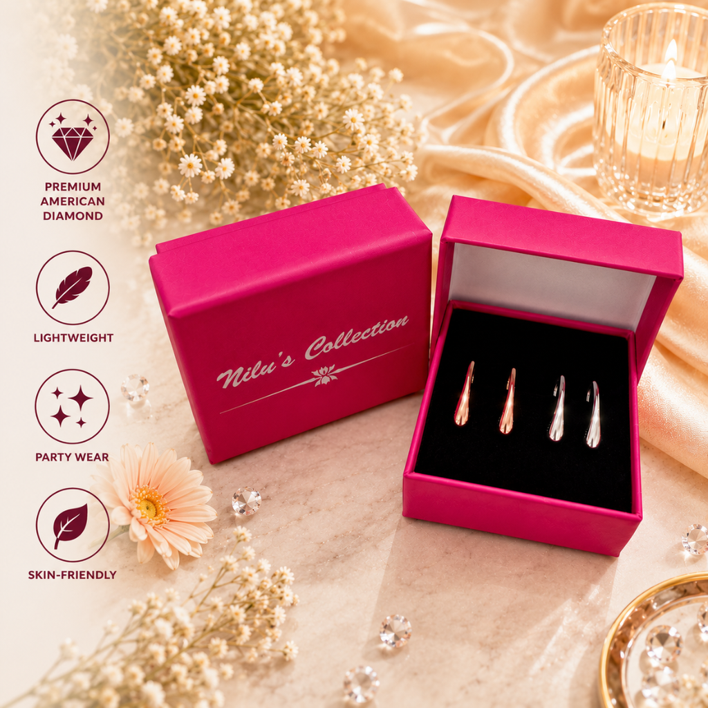 Tender Touch Duo Studs Earrings| Value Set For Girls