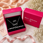 Silver Plated Infinity jewellery Set