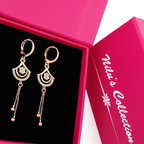 Gifting Rose Gold Plated Latkan Earrings For Women And Girls