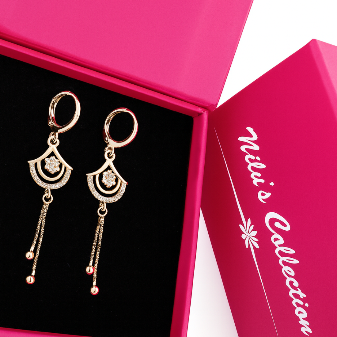 Gifting Rose Gold Plated Latkan Earrings For Women And Girls