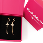 Gifting Rose Gold Plated Latkan Earrings For Women And Girls