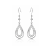 Micro Hollow Water Drop Earrings for Women and Girls Copper Drops & Danglers