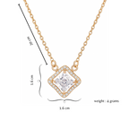 Rose Gold Plated Pendant Necklace for women and Girls