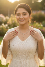 Rose Gold Plated Necklace set