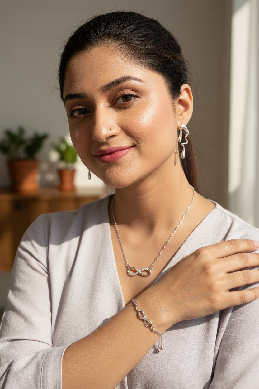 Infinity Love Jewellery Value Set for Women & Girls  |Valentine Gift
