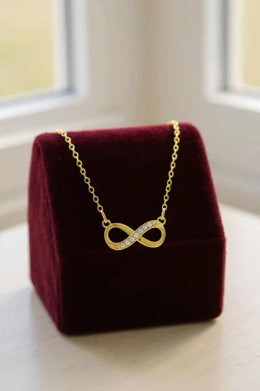 Infinity Love Pendant for Girls|Anti Allergy| Anti Tarnish| Valentine Gift