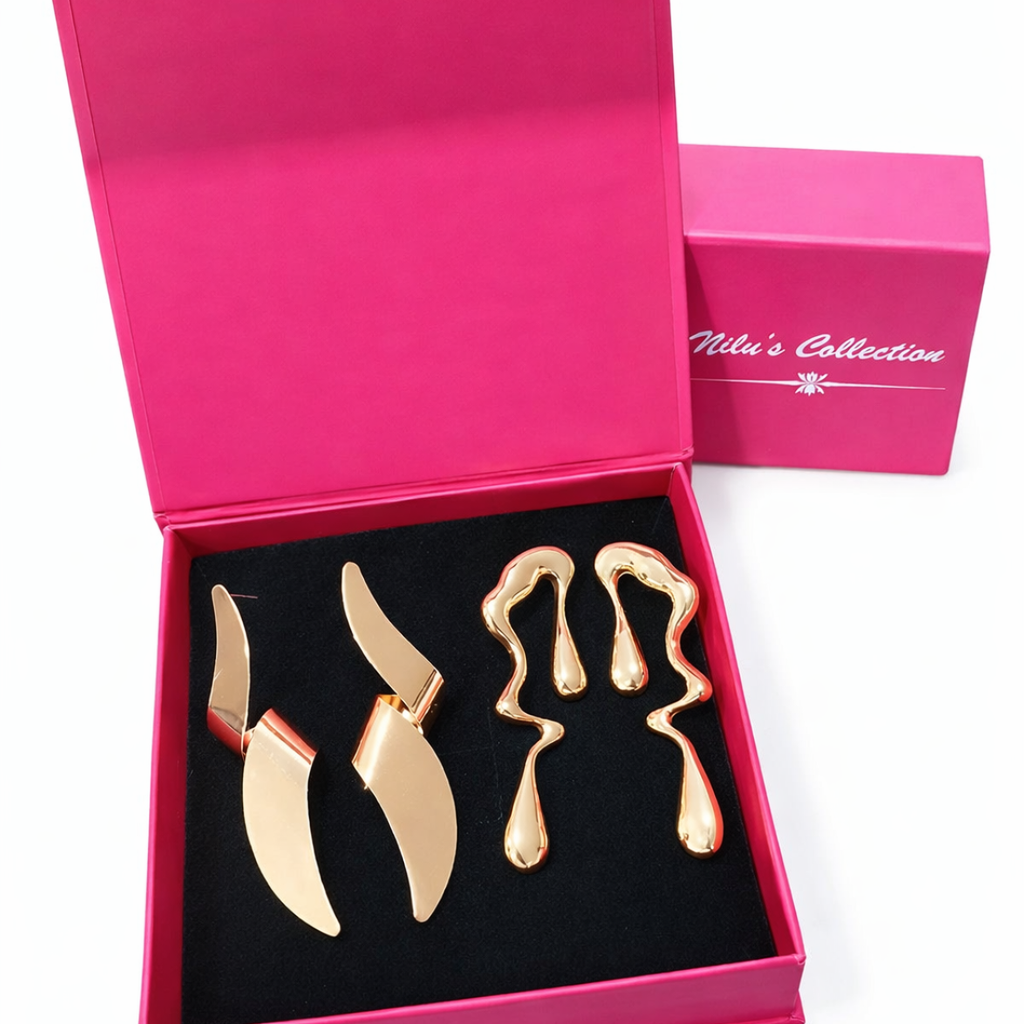 Gift Gold Plated Earrings For Women And Girls