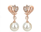 Simulated Pearl Drop Earrings