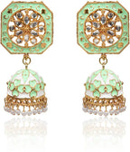 Cute Drop Jhumka Earrings with Stone Work, Kan ka Jhumka for Women and Girls